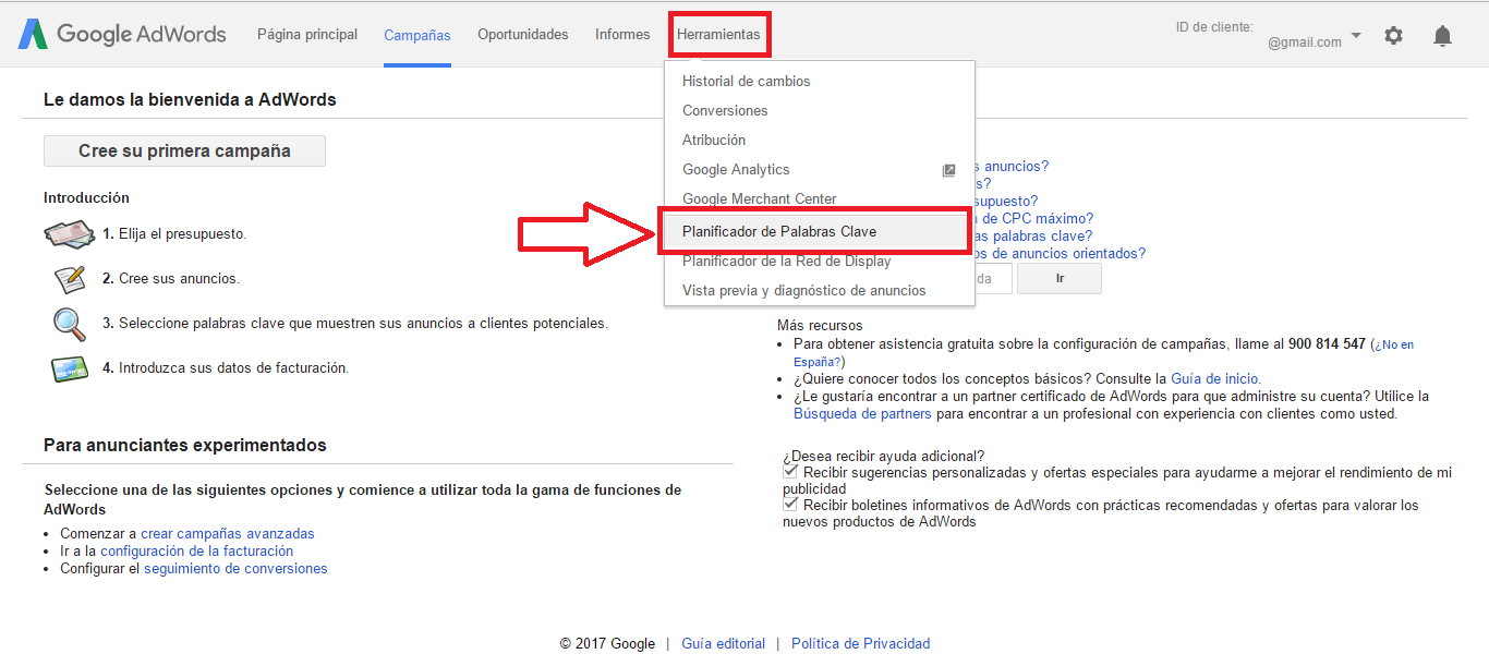 Como crear cuenta en Google Adwords sin tarjeta de crédito.