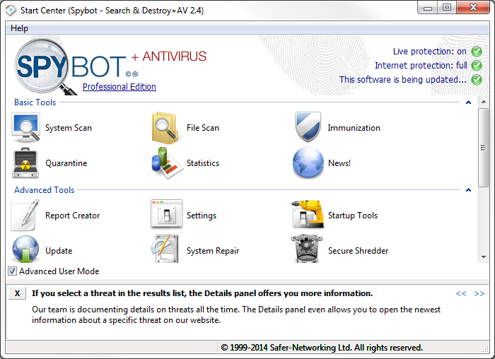 Spybot Search & Destroy | Descargar | Anti-Spyware