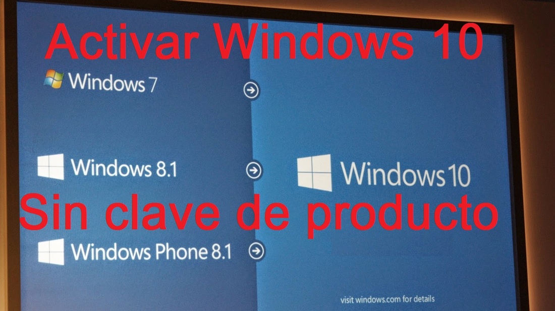 Activar windows 10 sin clave de producto