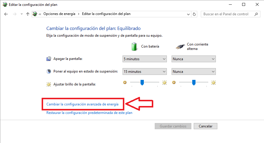 Windows 10 permite el ajuste del brillo de la pantalla de manera automática