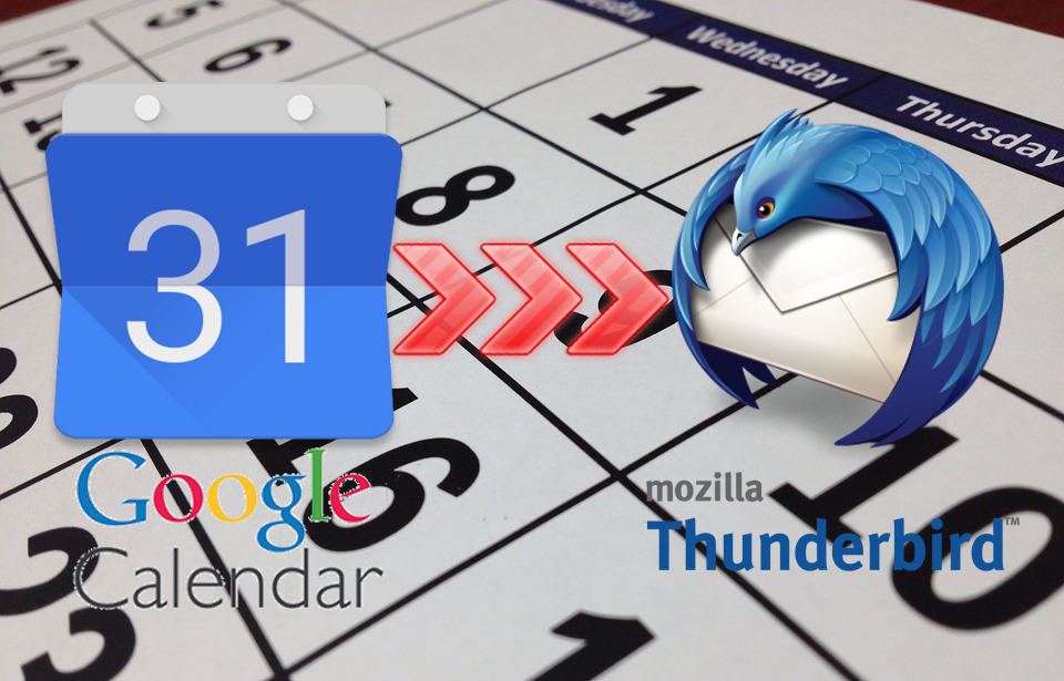 thunderbird calendar to google calendar