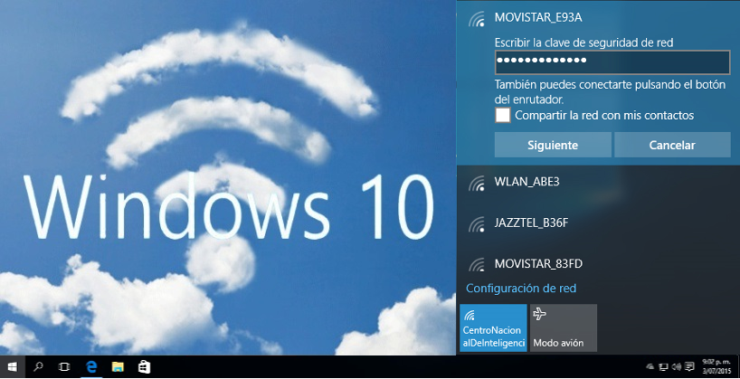 Recordar la contraseña Wi-Fi en Windows 10