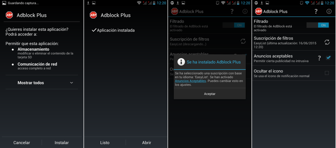 Como eliminar anuncios con Adblock Plus para Android