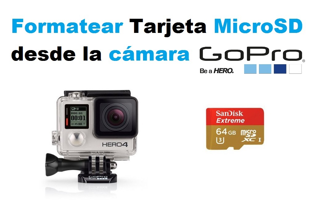 Dar formato a la tarjeta microSD de GoPro desde los ajustes de la misma