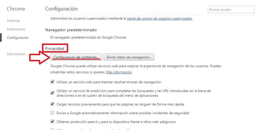 Google Chrome permite desactivar las notificaciones de sitios Web
