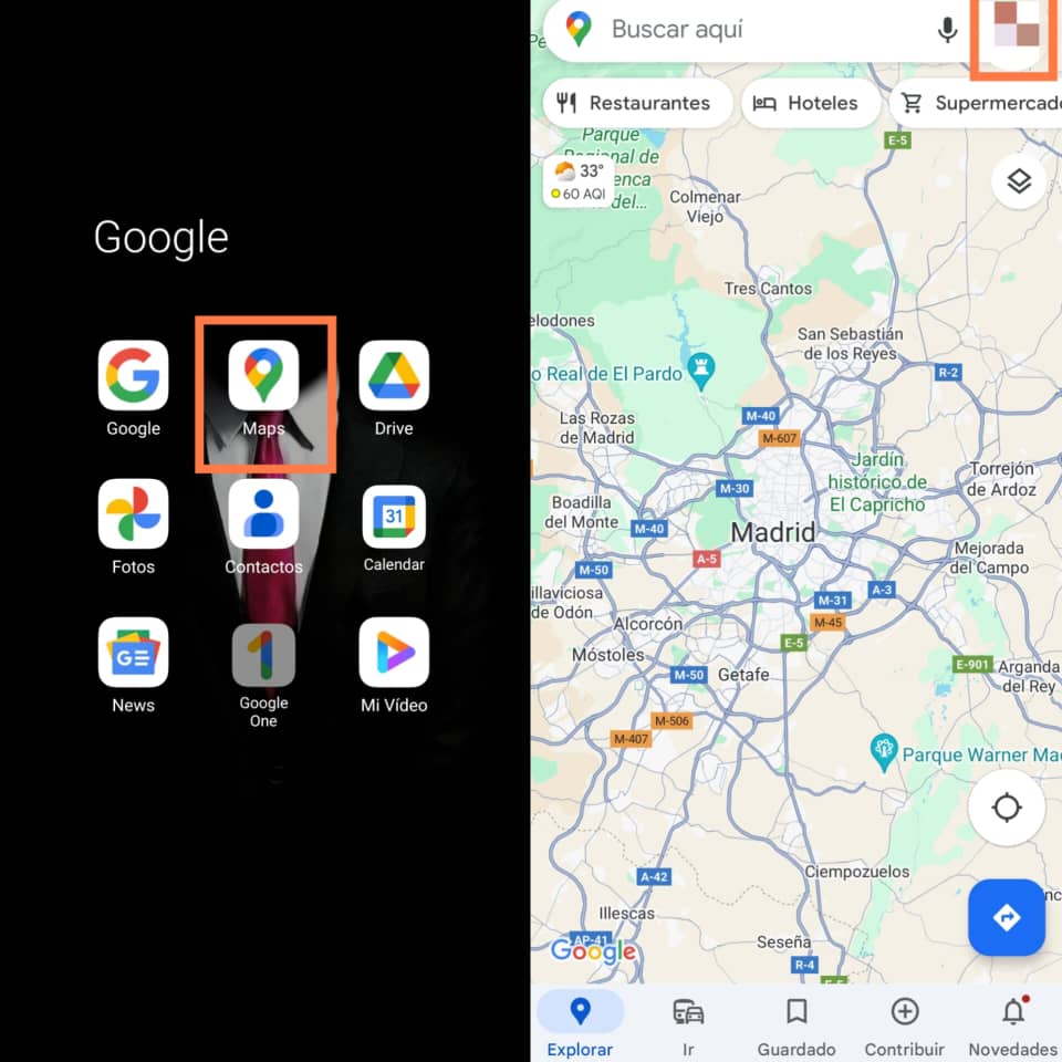 como activar la detección de radares de velocidad en Google maps