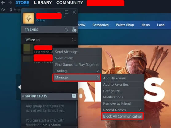 Steam y ocultar la actividad de tu perfil de usuario