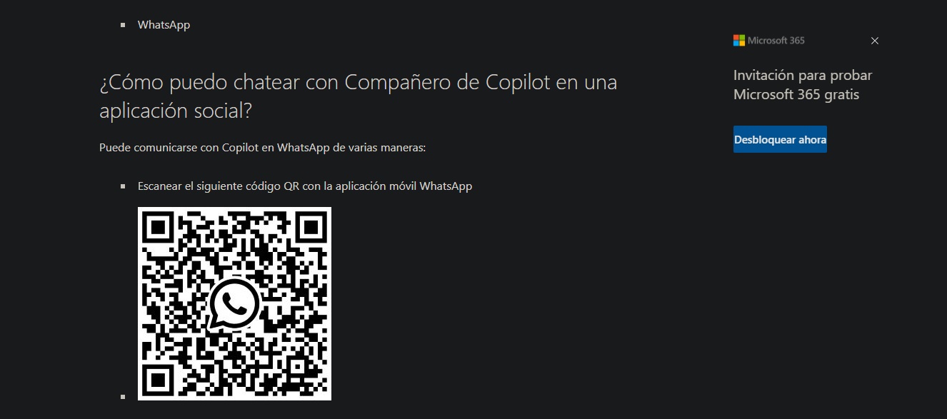 instalar Copilot en Whatsapp