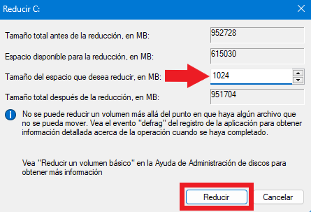 añadir particion de recuperación en windows 11