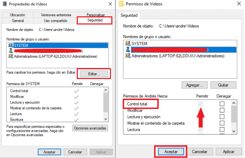 solucionar para el error ubicación no disponible en Windows 11
