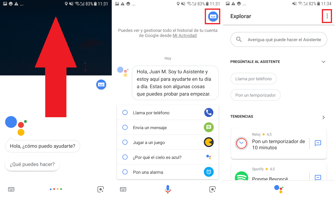 Como cambiar la voz del asistente Google Asistant de Android.