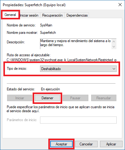 Windows 10 usa el 100% de disco por el proceso Host de servicio: Servicio Local 