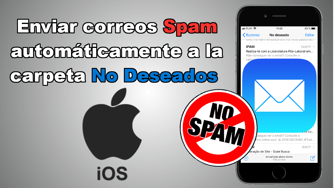 Como enviar los correos espam automáticamente a la carpeta de No deseados de la app Mail en iPhone con iOS