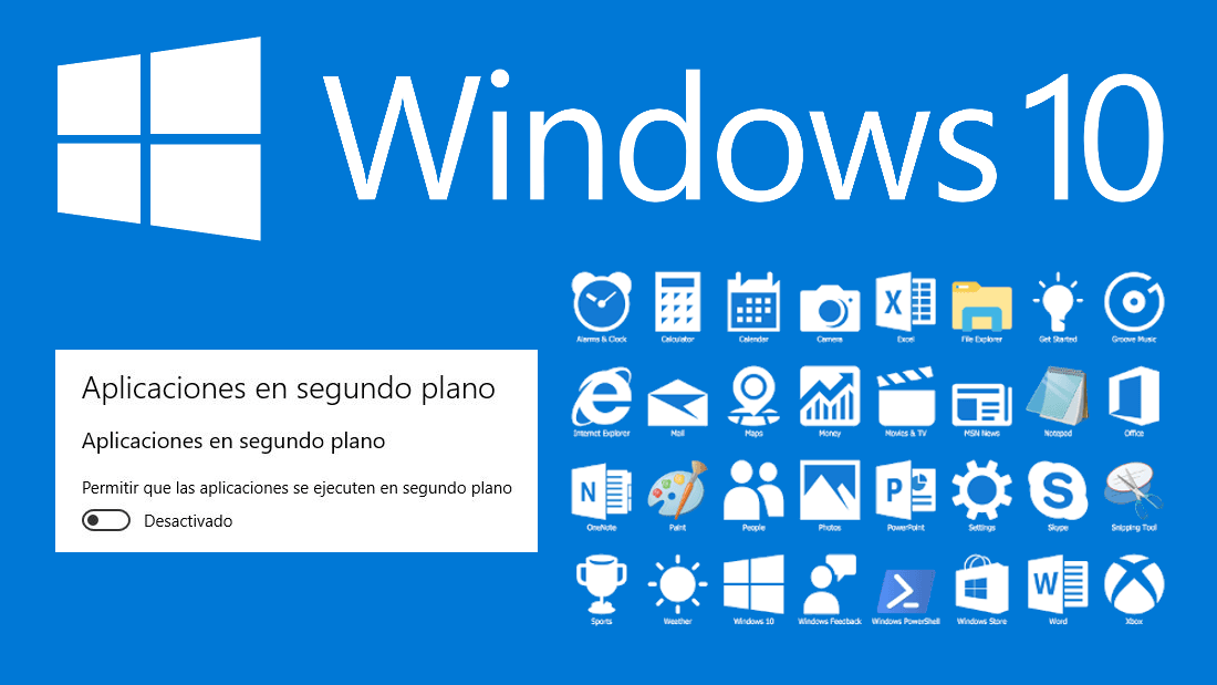evitar la ejecución en segundo plano de las aplicaciones de windows 10