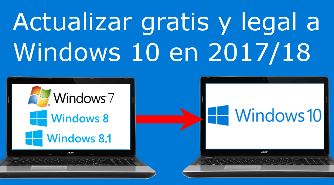 Como Actualizar Tu Pc Windows 10 Gratis Y Legal En 2017 Y 2018 5558