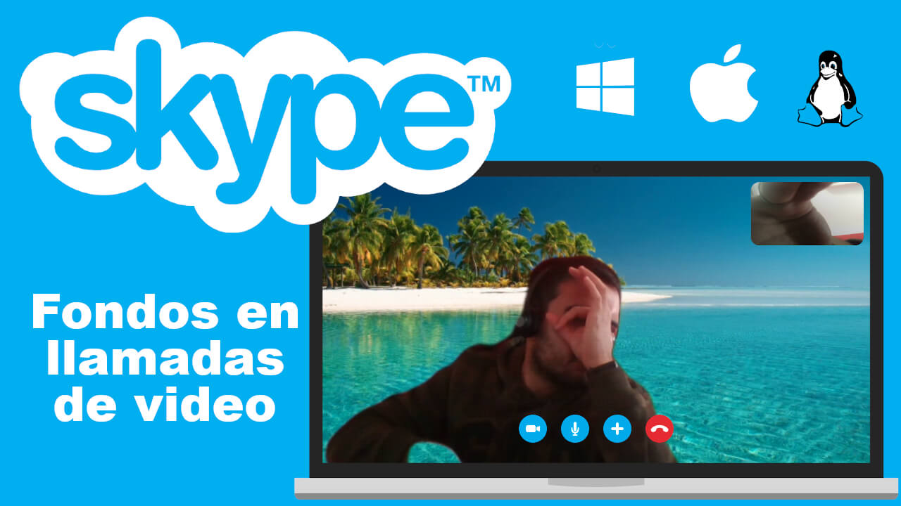 usar fondo en las videollamadas de skype
