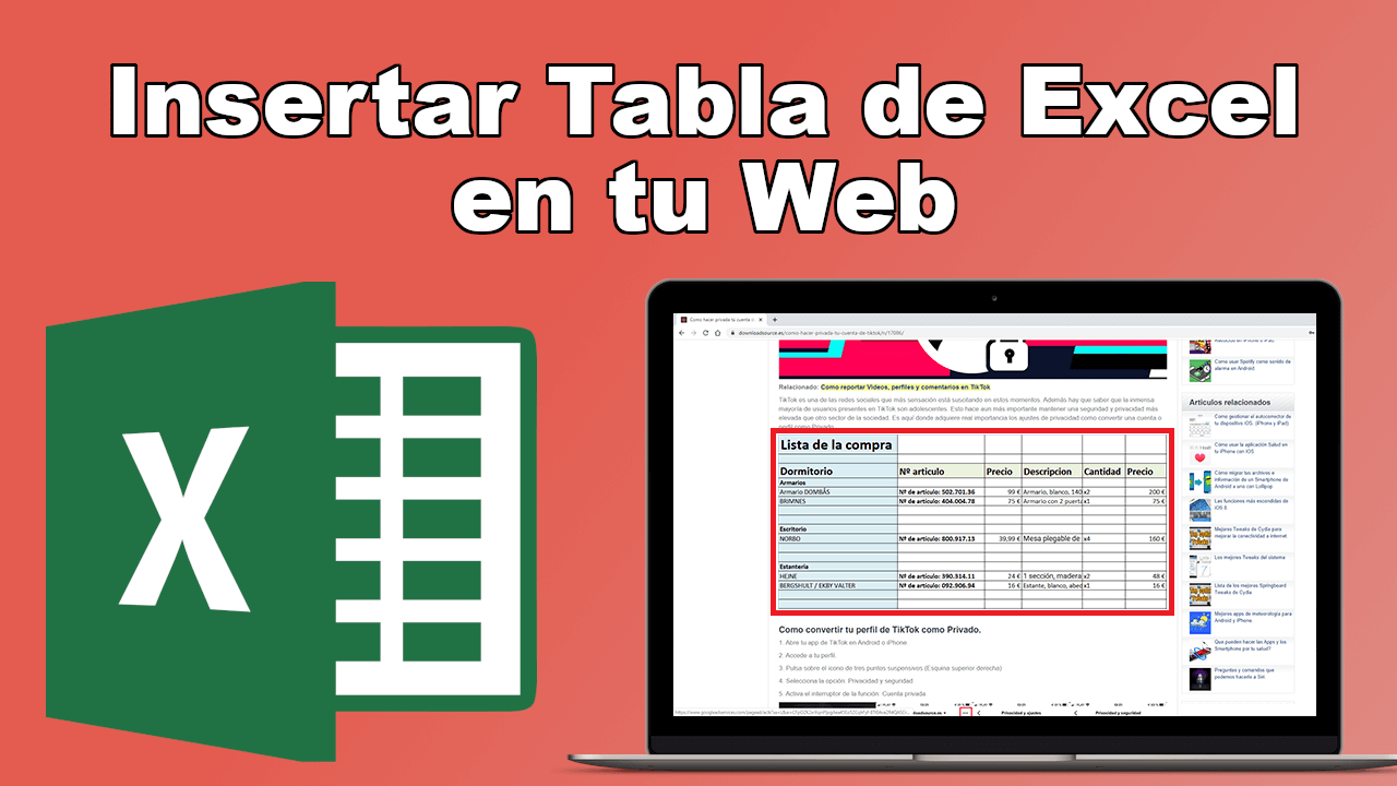 Excel en tu Web