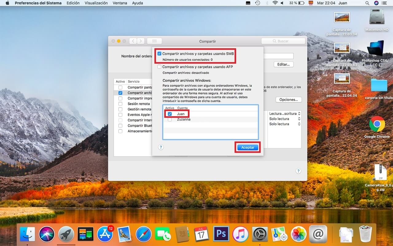 envia archivos grandes de pc con windows a mac osx