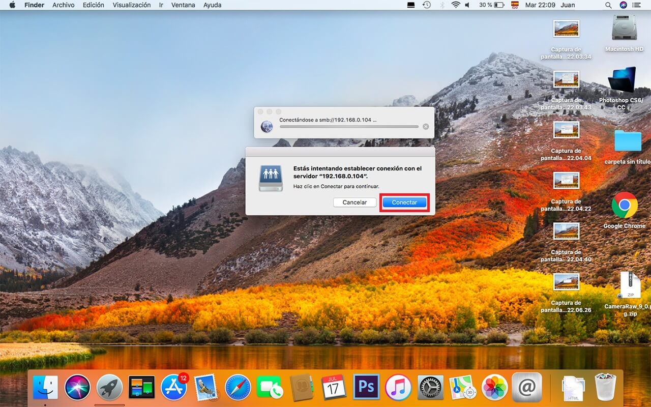compartir archivo entre mac osx y ordenador con windows