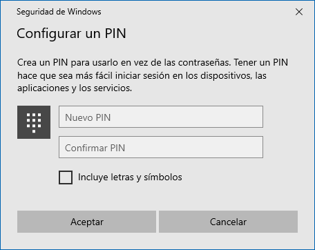 Como reiniciar el PIN de inicio de sesión de windows 10