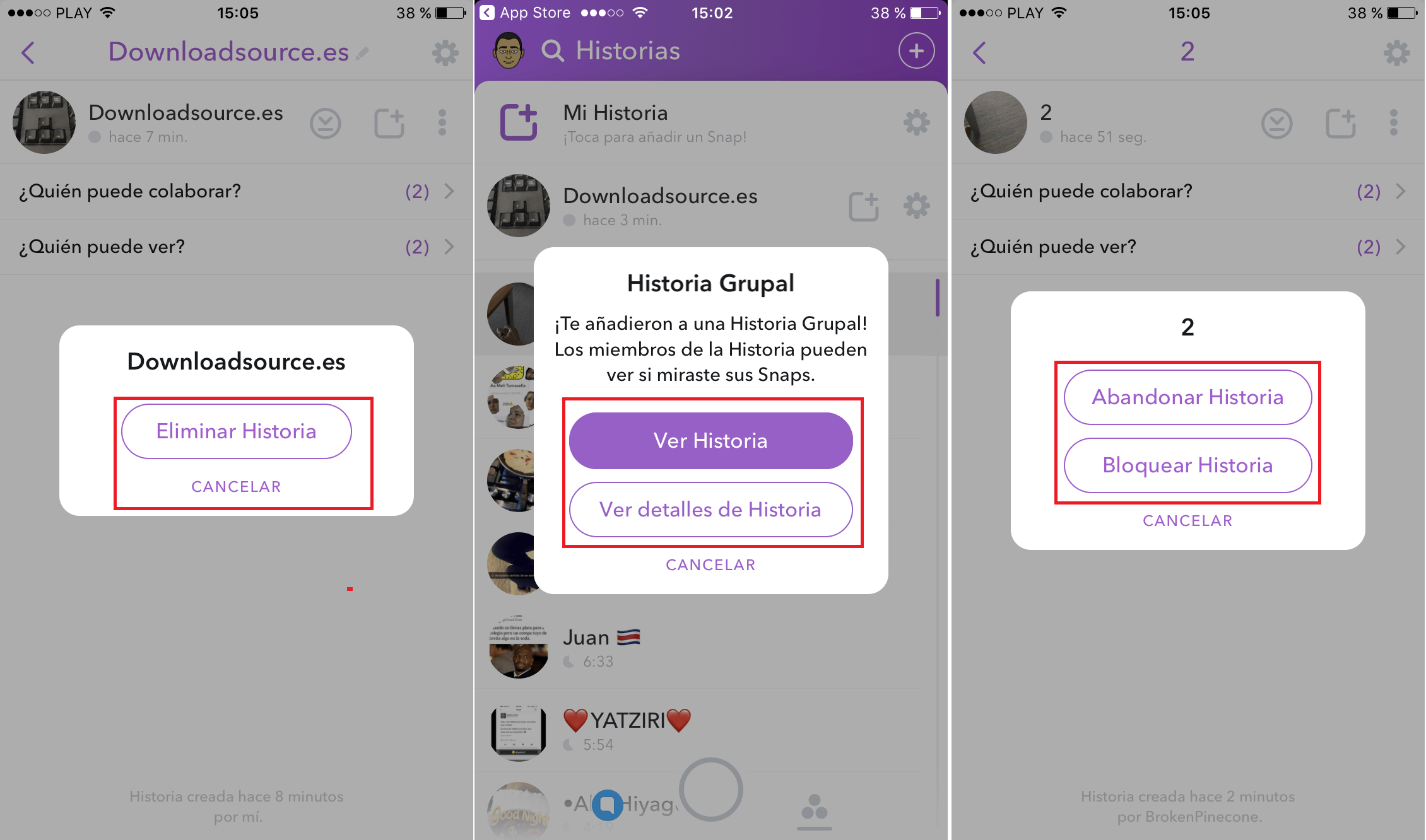 Snapchat para iOS y Android ya permite la compartir historias colaborativas