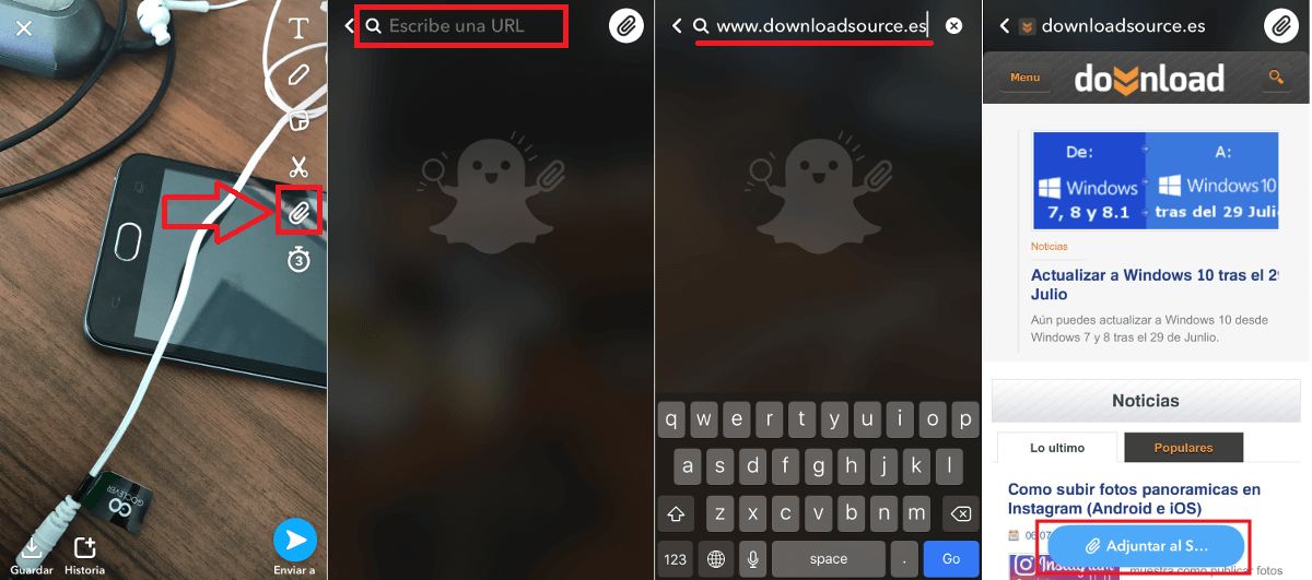snapchat ya permite poner enlaces en las fotos y videos de tus historias