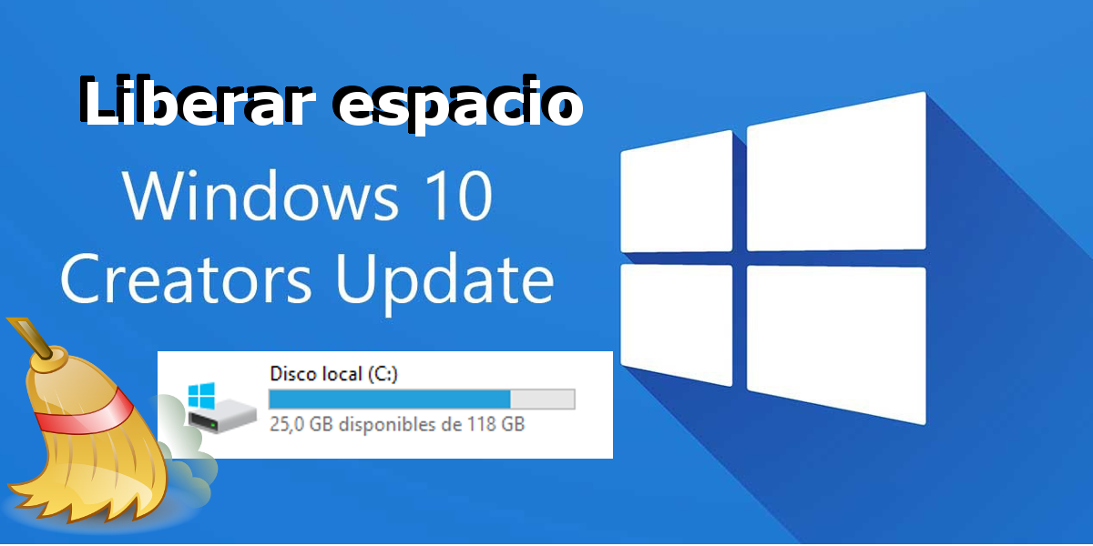 Liberar espacio de almacenamiento en Windows 10 Creators tras su instalacion