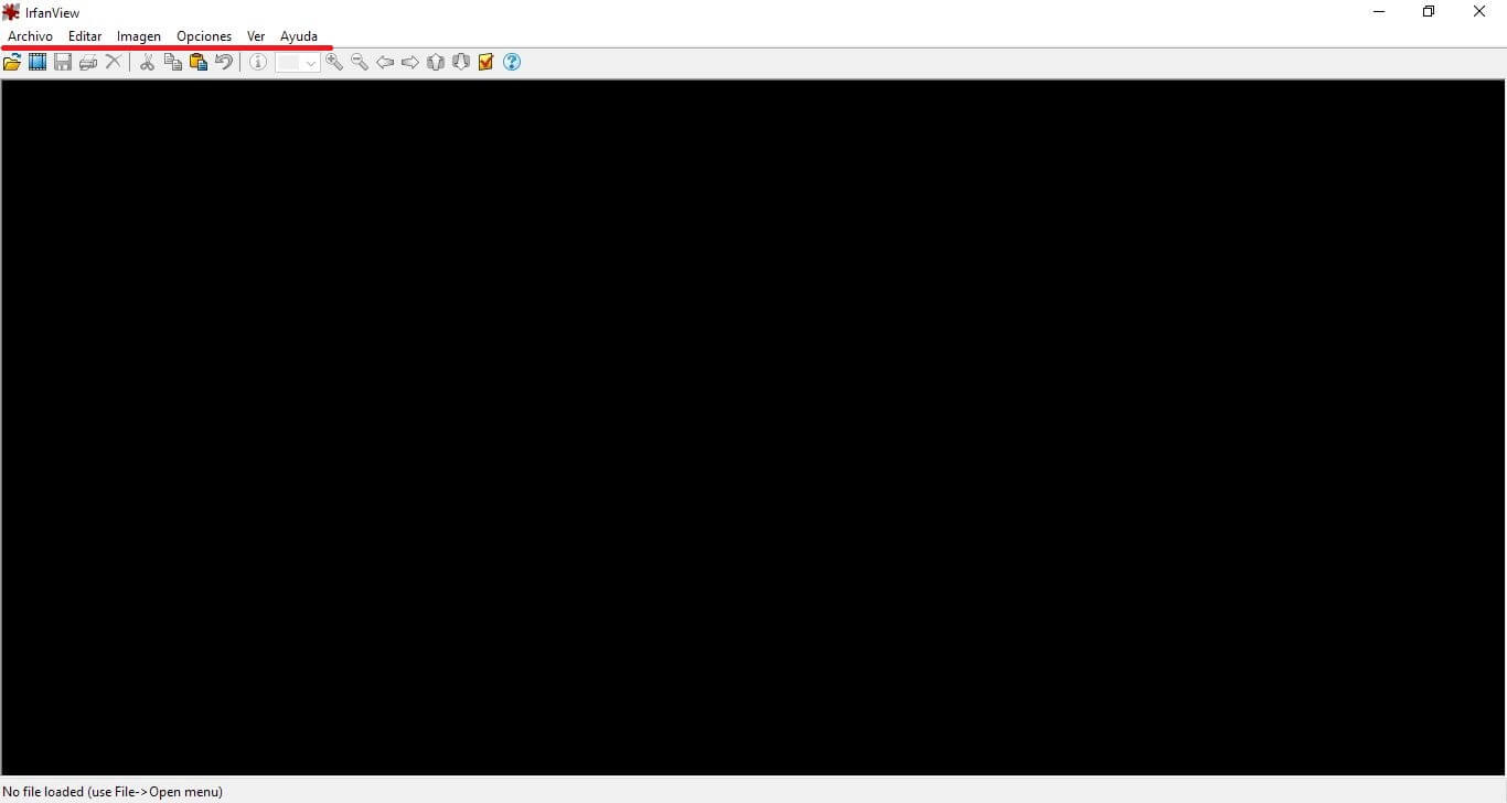 interfaz de irfanview en español