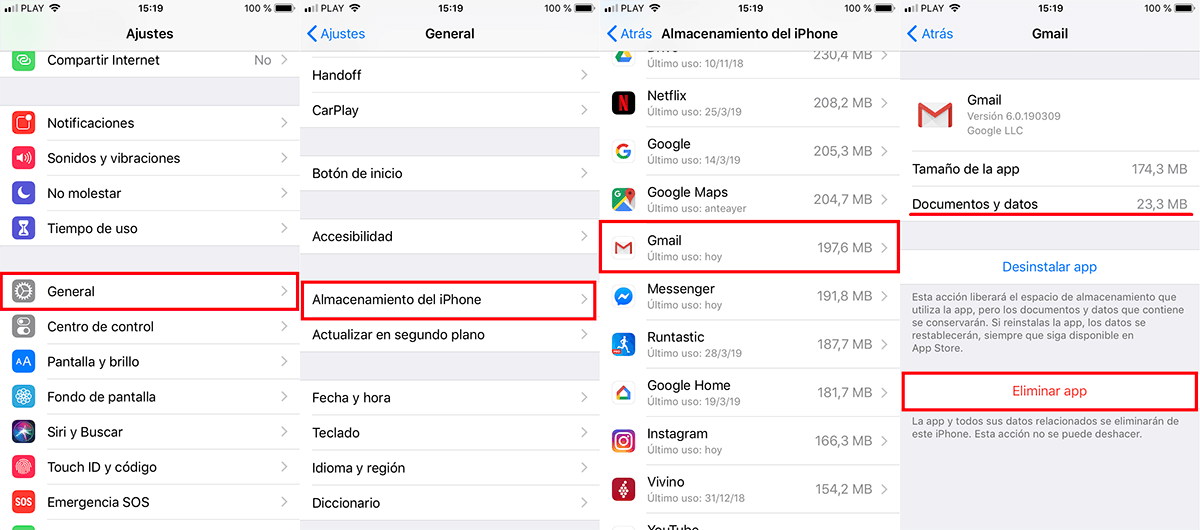 borrar la cache de iPhone y iPad con iOS.