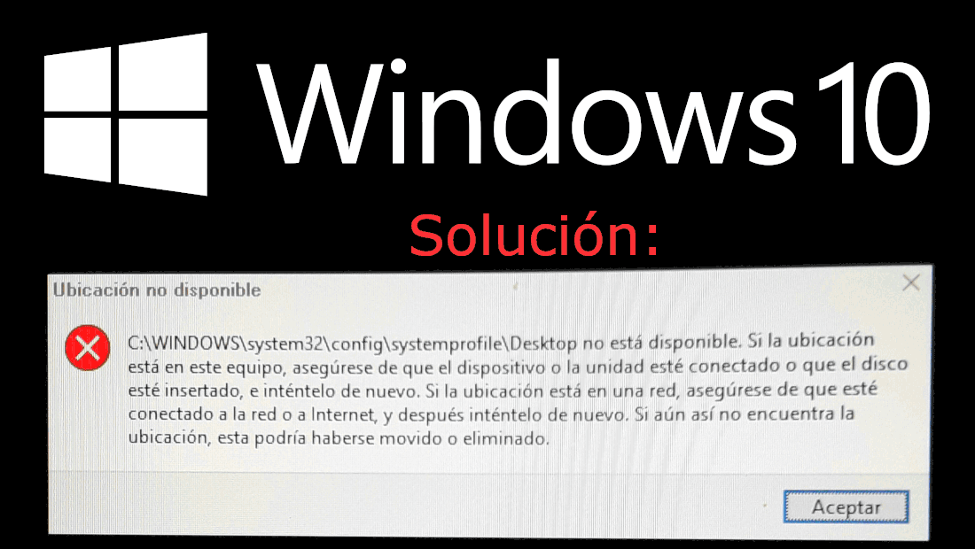 error C:\Windows\system32\config\systemprofile windows 10