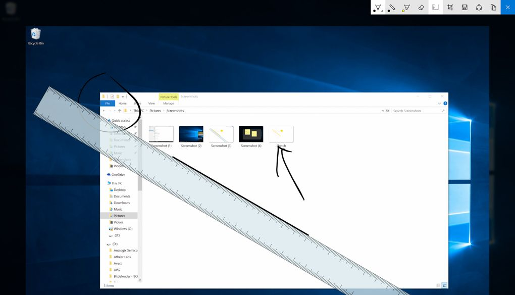nueva funcion de dibujo windows ink en Windows 10 anniversary update