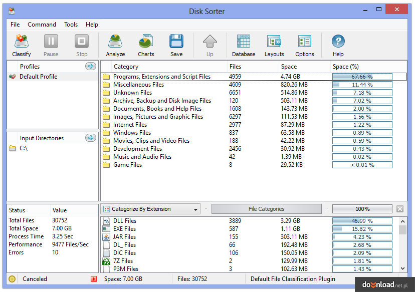 downloading Disk Sorter Ultimate 15.4.16