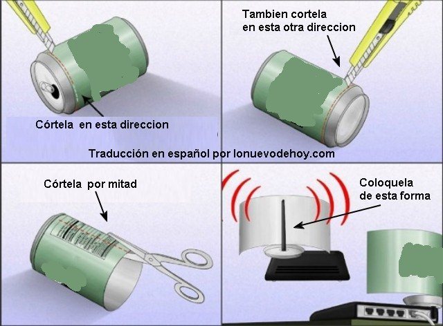 Ampliar señal wifi discount con lata de cerveza