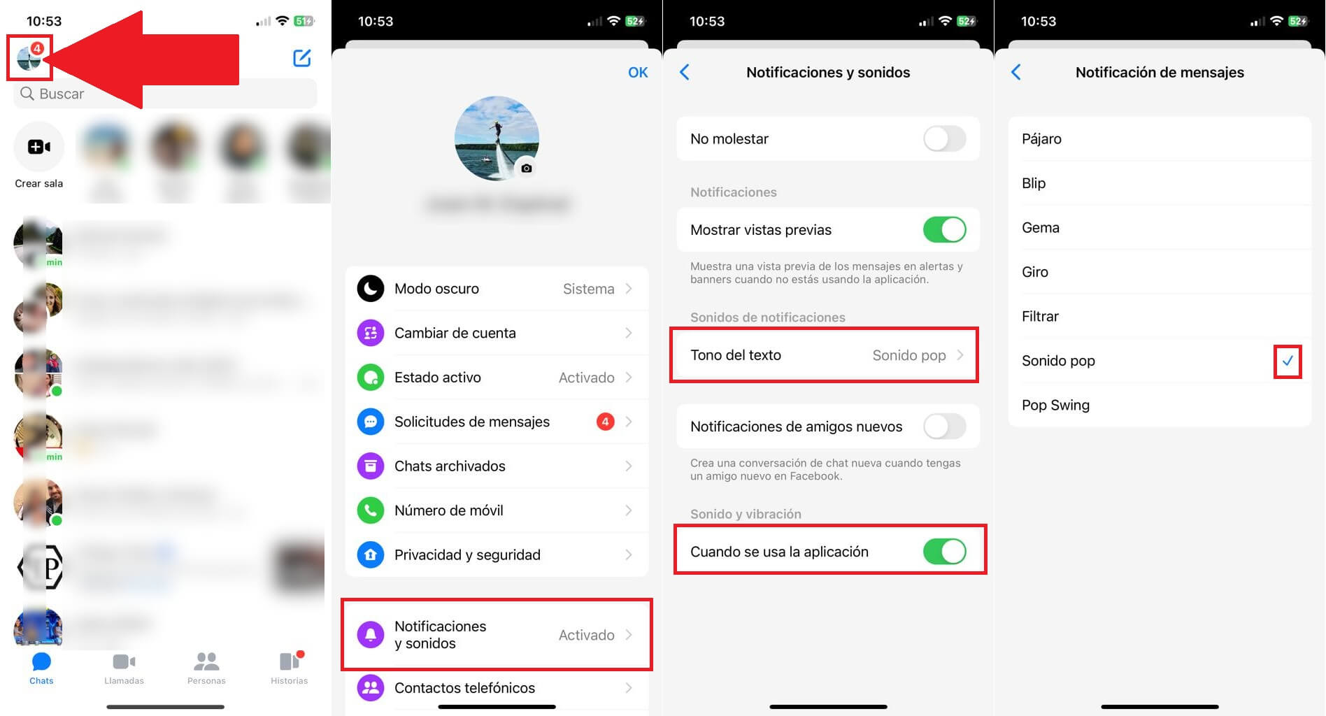 Messenger y como solucionar el sonido de las notificaciones en Android o iPhone