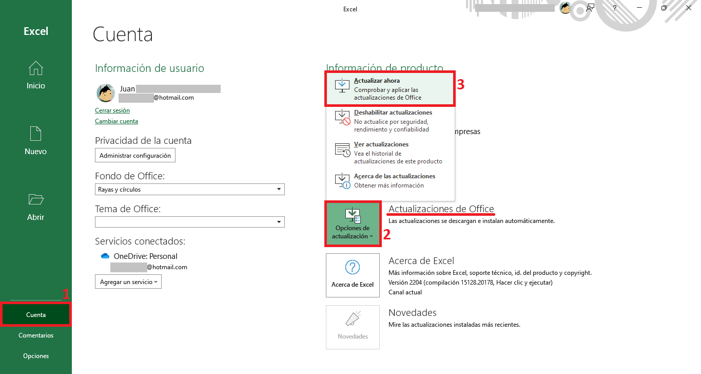 Como actualizar Microsoft Office en Windows 11 / 10 | Word, Excel